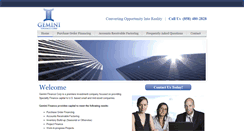 Desktop Screenshot of geminifinancecorp.com